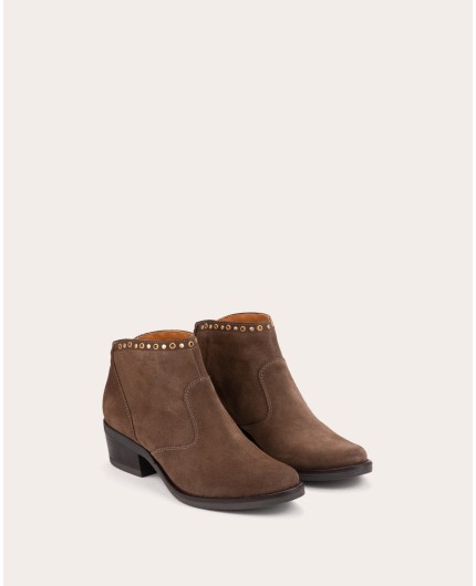 Kaymeen leather sale ankle booties